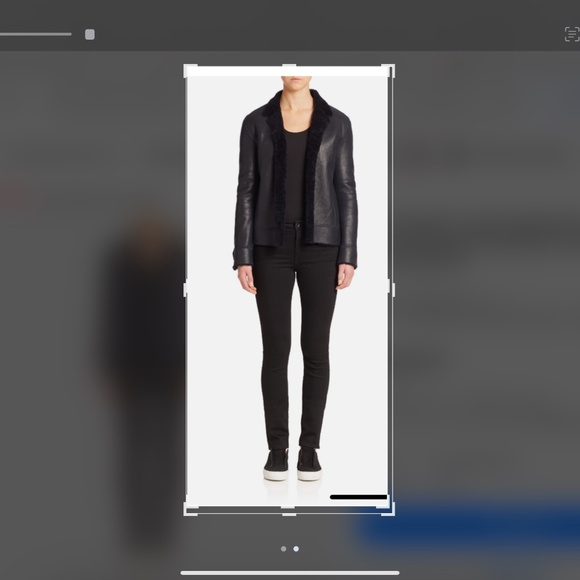 Helmut Lang Genuine Leather and Shearling Coat Jacket Size S - Picture 11 of 12